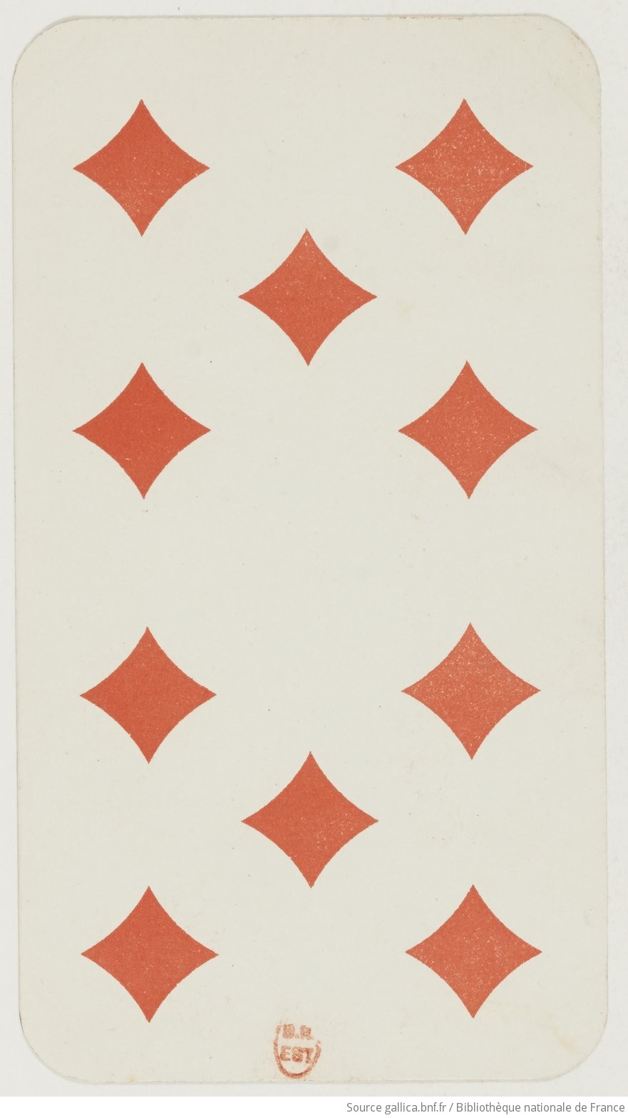 10 of Diamonds — French Two-Headed Tarot Deck
