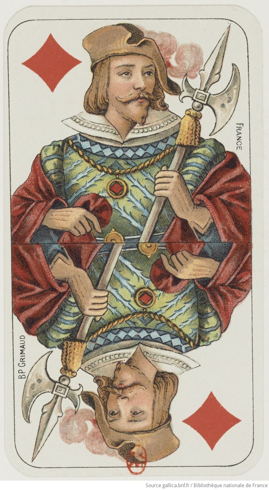 Ace of Diamonds — French Two-Headed Tarot Deck