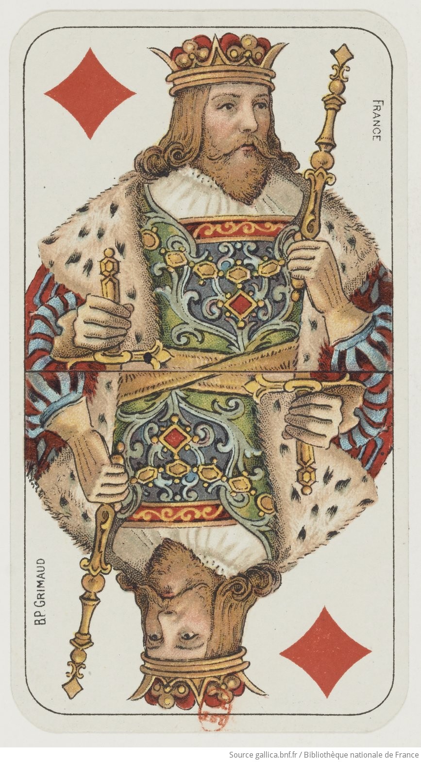 King of Diamonds — French Two-Headed Tarot Deck
