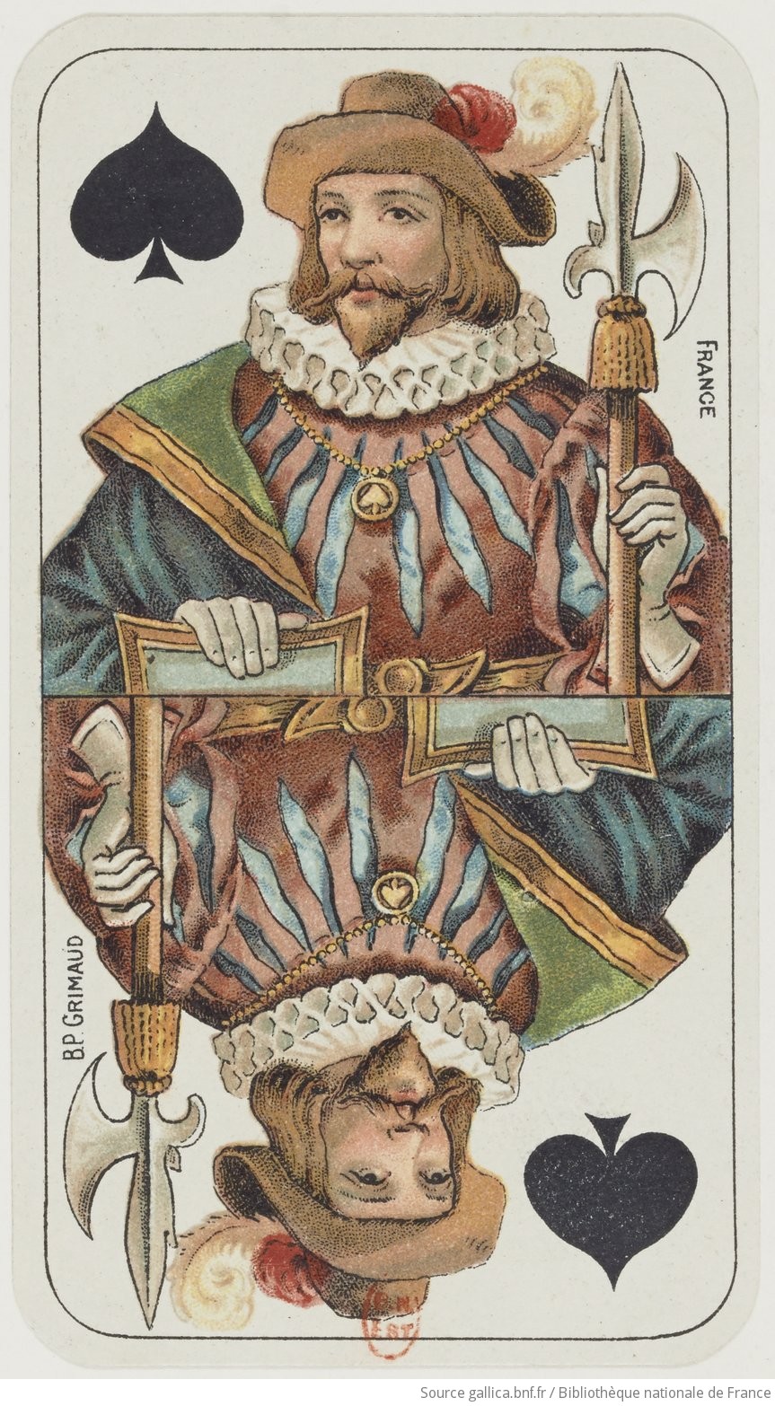 Ace of Spades — French Two-Headed Tarot Deck