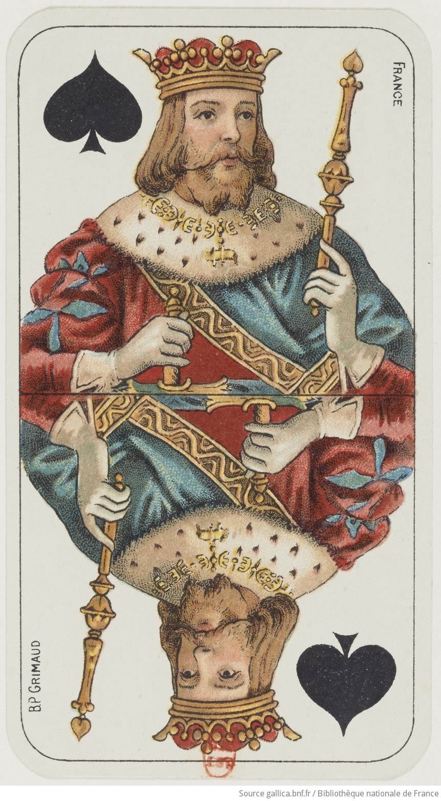 King of Spades — French Two-Headed Tarot Deck